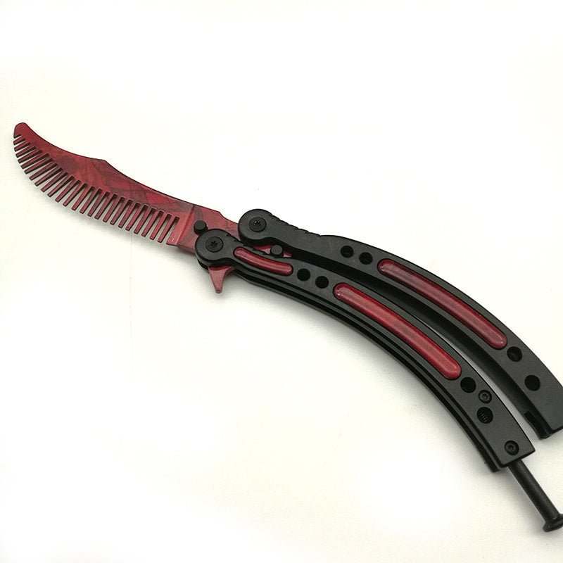 Butterfly knife comb
