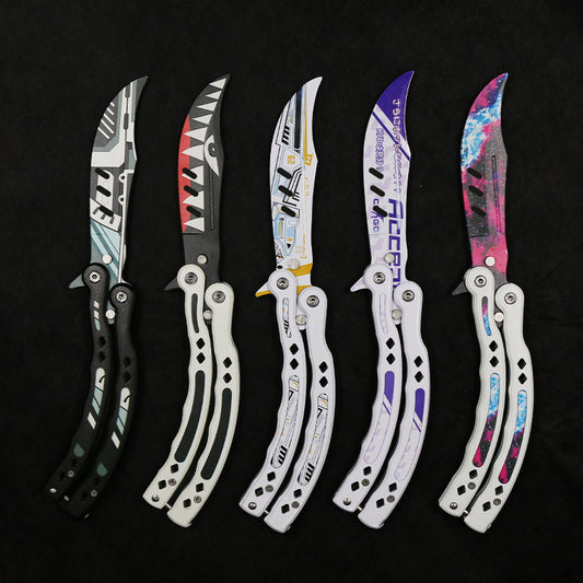 Game Butterfly Hand Portable Folding Knife
